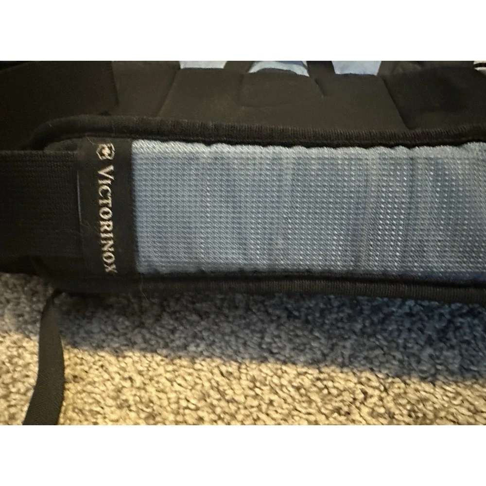 Victorinox Swiss Army Messenger Shoulder Bag Black/Blue Laptop Adjustable Straps